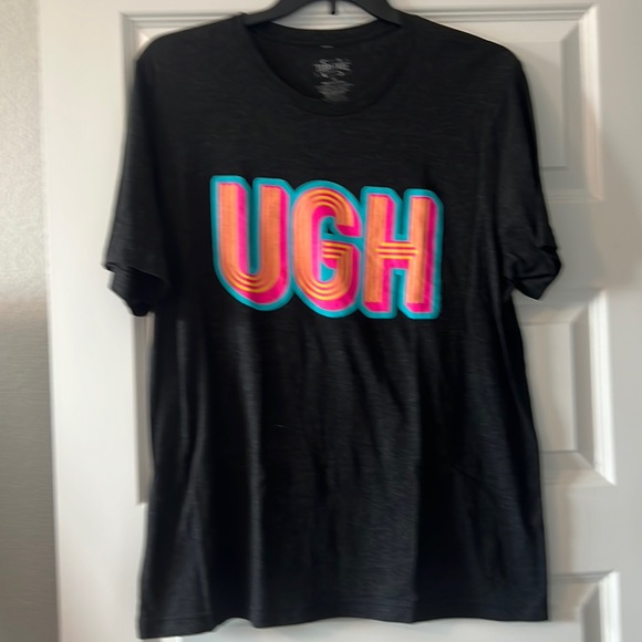 Texas True Threads graphic t-shirt “UGH” XL gray tee soft casual lounge wear - Picture 1 of 8